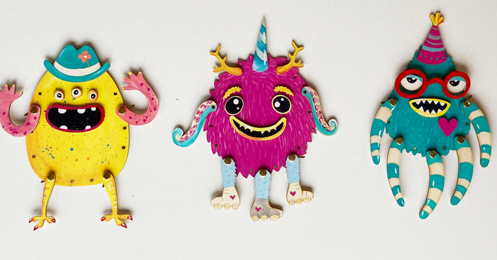 Mix &amp; Match Monsters Wood Only image 3
