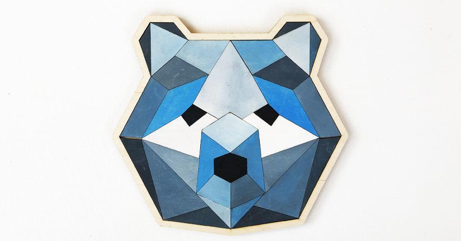 Jumbo Geometric Bear image 0