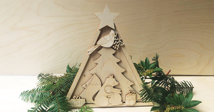 Christmas Tree Wood Only image 2