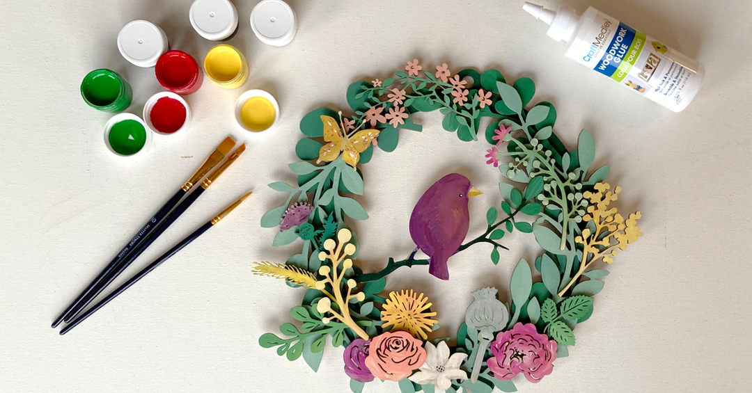 Spring Wreath Wood Only image 2