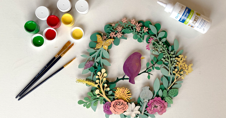 Spring Wreath Wood Only image 2