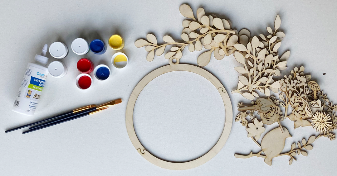 Spring Wreath Wood Only image 3