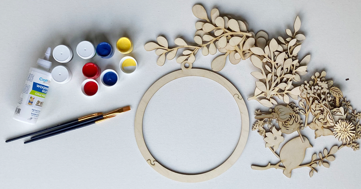 Spring Wreath Wood Only image 3