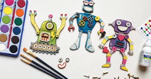 Mix &amp; Match Robots Wood Only image 2