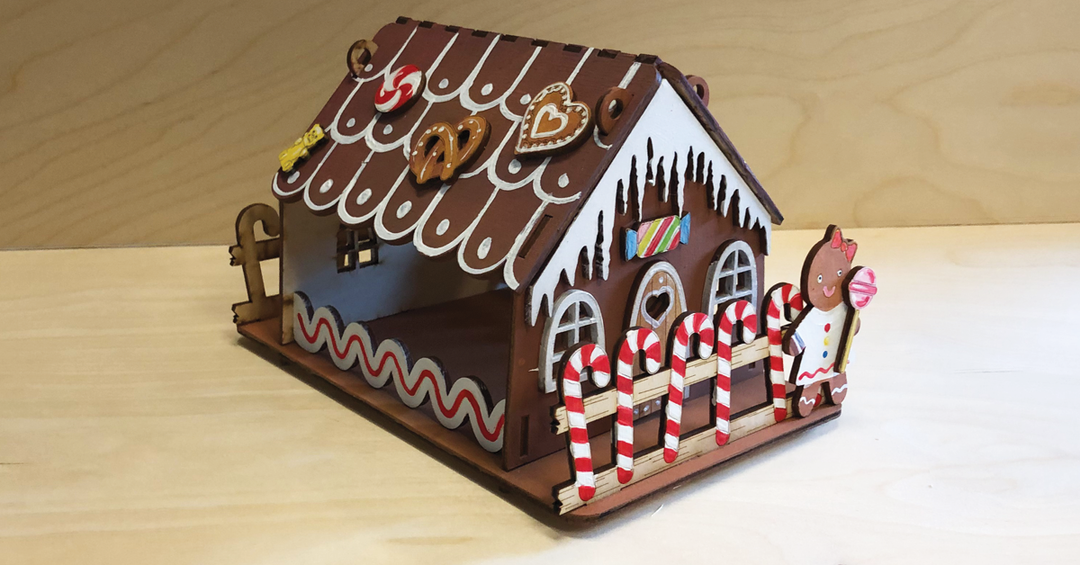 Gingerbread House Wood Only image 0