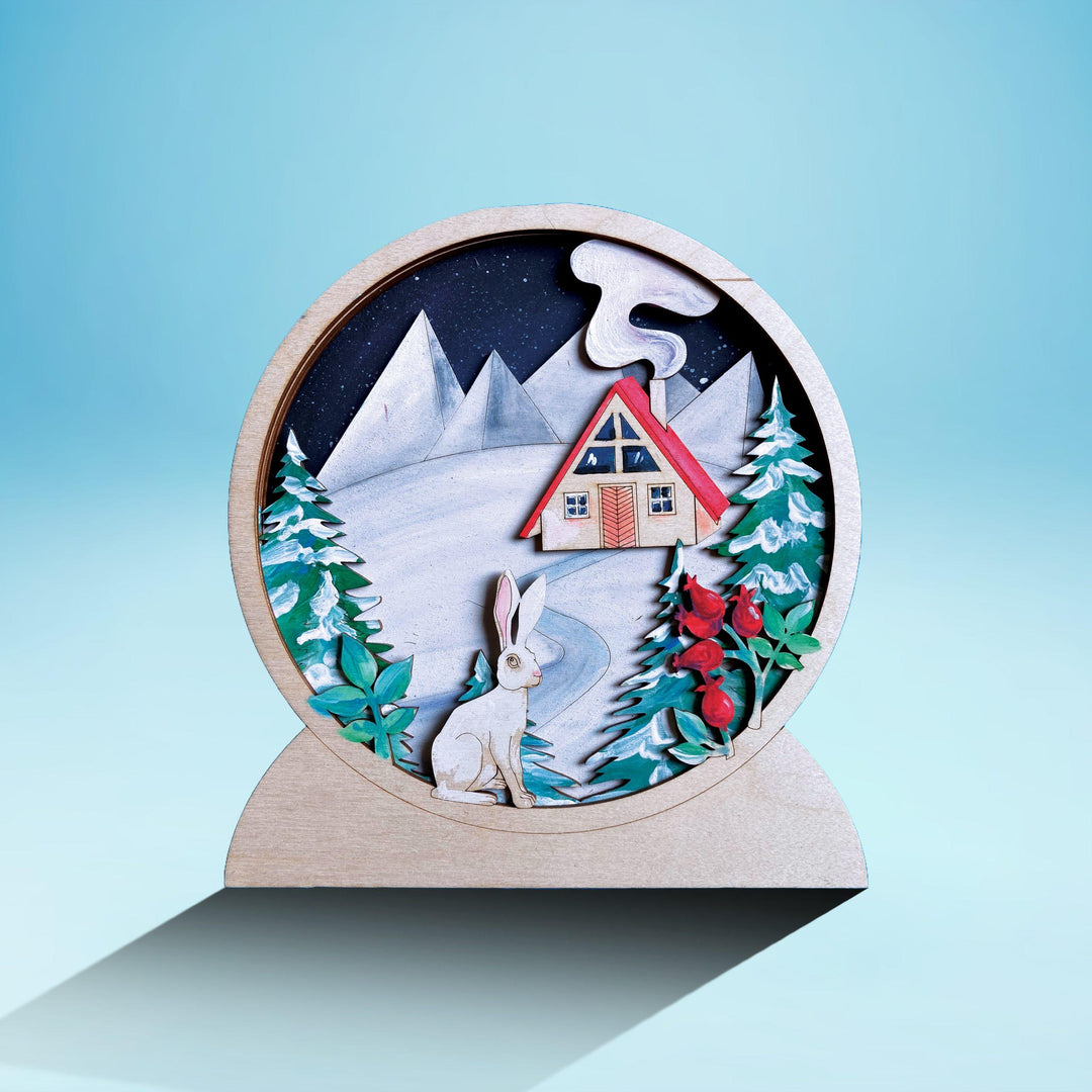 3D Winter Rabbit image 0
