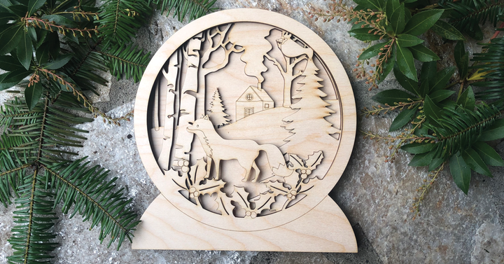 3D Snow Fox Wood Only image 2