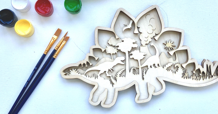 3D Dinosaur Wood Only image 2