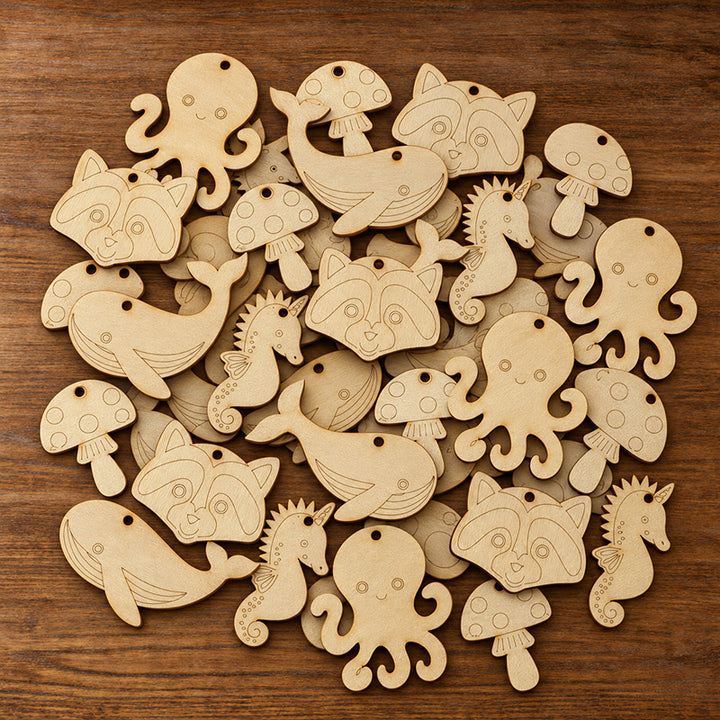 Animal Pendant 30-Pack