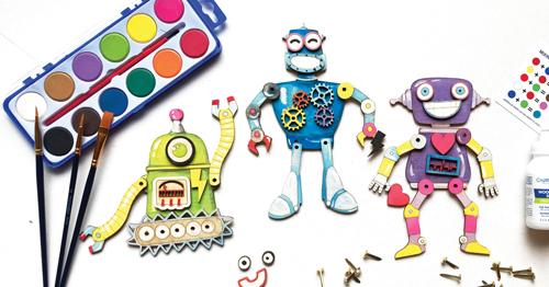 Mix & Match Robots Wood Only image 0
