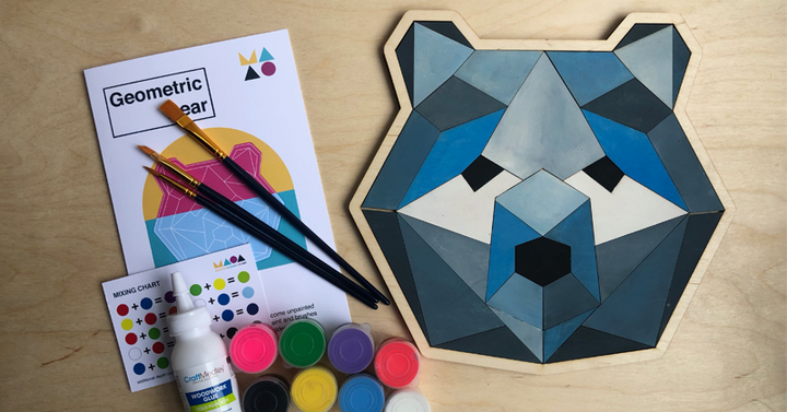 Geometric Bear Wood Only image 2