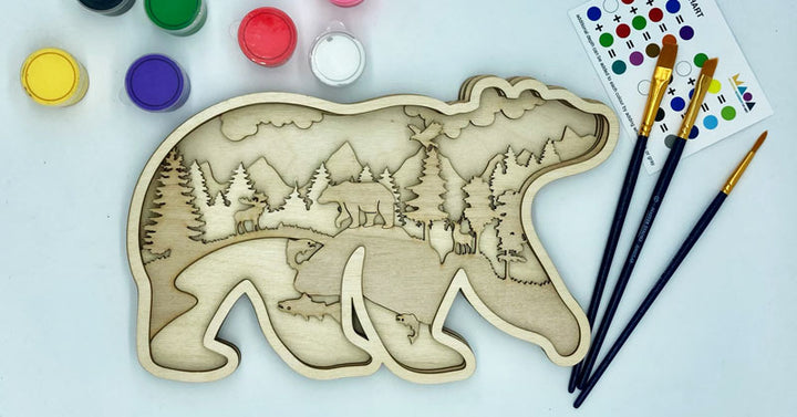 3D Bear Wood Only image 2
