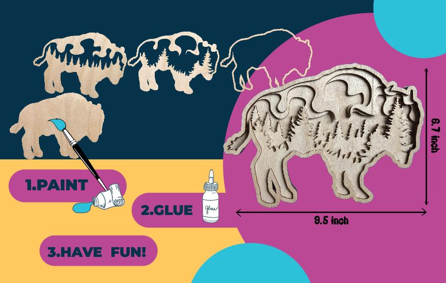 3D Bison image 1